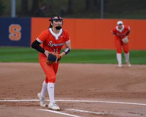 Jessie DiPasquale registered eight strikeouts and allowed just one hit in a complete-game shutout win over Cornell.
