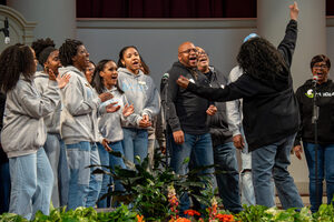 The Black Celestial Choral Ensemble opens up their 47th anniversary concert with 