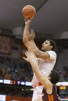 Gbinije elevates for the shot that would give SU a 72-70 win and prevent a fourth ACC loss.