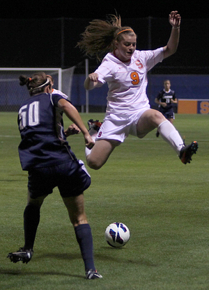 Jackie Firenze scored the game-winning goal for Syracuse in its win over UConn last Thursday. The highly touted freshman dreamed of playing for SU growing up in Baldwinsville.