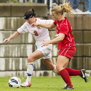 Erin Simon has added depth to the Syracuse offense this season. The freshman is one of six SU players that has scored their first career goal during the 2012 season.