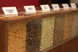 The Kandied Kernel in Marshall Square Mall offers a variety of popcorn flavors beyond the typical butter. From Jalapeño Cheddar to Skittles, the store proves that it has a little something for everyone.