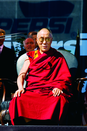 The Dalai Lama was recognized by the High Lamas as the reincarnation of the 13th Dalai Lama when he was only 2 years old. In 1940,
Tenzin Gyatso went on a three-month journey to Lhasa, where he was formally instated as the 14th Dalai Lama.