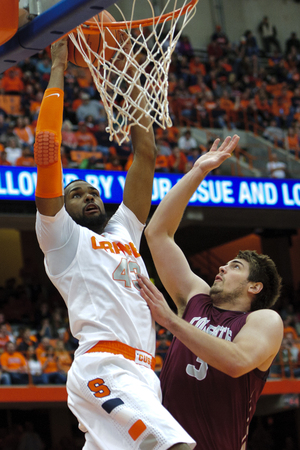 James Southerland scored a game-high 18 points against Colgate on Sunday. He hit four 3-pointers and jumpstarted the SU offense with 16 points in the first half.
