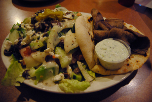 The gyro at Munjed’s Middle Eastern Cafe was simple and made of fluffy pita bread, but the tzatziki was flavorful and fresh.