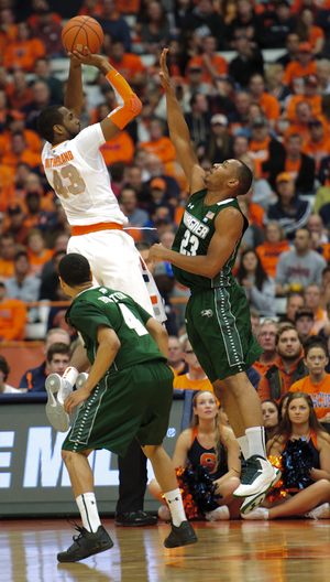 James Southerland scored 15 points against Wagner in the Carrier Dome on Sunday. Southerland, Baye Moussa Keita and Trevor Cooney chipped in a combined 38 points.