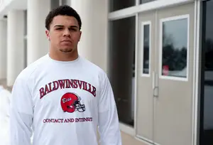 Baldwinsville running back Tyler Rouse ran for 45 touchdowns and nearly 3,000 yards this past season, but still didn't receive an offer from nearby Syracuse.