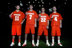 The Daily Orange's 2013 lacrosse season preview comes out on Thursday. Pick it up to read about the biggest storylines surrounding this year's team, as it looks to return to prominence after a 9-8 record and first-round exit from the NCAA tournament in 2012.