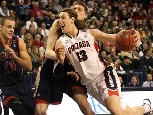 Kelly Olynyk has helped Gonzaga rise to the top of the national rankings. The Bulldogs are a possible No. 1 seed in the NCAA Tournament. 