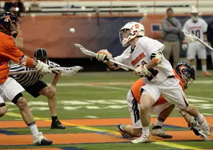 Cal Paduda dominated Hobart at the faceoff X, winning 20-of-28 faceoffs for Syracuse. The Orange failed to capitalize on all the opportunities Paduda earned.