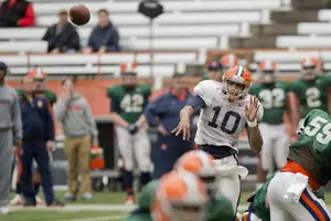 Terrel Hunt and the rest of Syracuse's quarterbacks will have their last chance to prove themselves before training camp starts before the Orange's Spring Game on Saturday in the Carrier Dome at noon. 