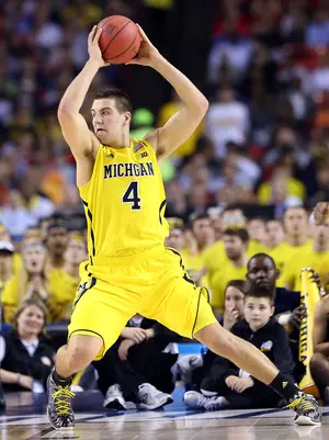 Mitch McGary led his smaller teammates in beating the Orange in rebounding. He pulled down 12 boards, more than any player on either team. Michigan outrebounded Syracuse 37-33.