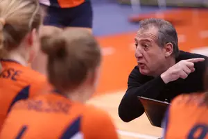 Leonid Yelin took over as head coach at Syracuse last season after a wildly successful career at Louisville. He'll face his former team in the Penn State Invitational on Friday.