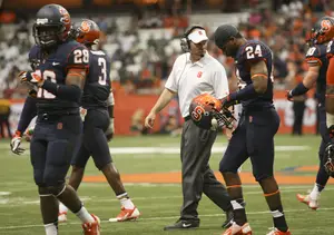 Head coach Scott Shafer helped Syracuse to a pair of massive upsets as the Orange's defensive coordinator. 