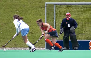 Goalkeeper Jess Jecko got pulled with seven minutes remaining against Boston College last time Syracuse faced the Eagles. The No. 2 Orange gets a rematch with BC in the opening round of the Atlantic Coast Conference tournament.