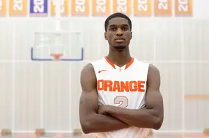 B.J. Johnson has never shown much emotion on the basketball court. But after a standout career at Lower Merion (Pa.) High School, the 6-foot-7 freshman finds himself at Syracuse, his dream school. A sharpshooter, Johnson could fit into SU's plans this season. 