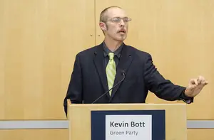 Kevin Bott, the Green Party's mayoral candidate, is running for elected office for the first time in his political career. Bott said this has helped him envision a fresh perspective for the city of Syracuse. 