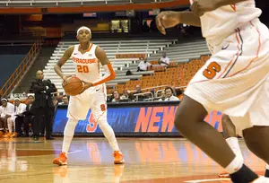 Brittney Sykes has led Syracuse to a strong start this season. She's also helped Maggie Morrison adjust to SU after transferring from Vanderbilt. 