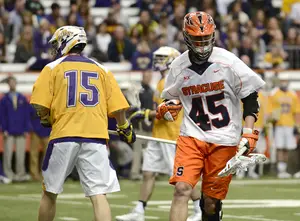 Randy Staats scored five goals and added two assists. He set up Henry Schoonmaker for the game-winning goal against Albany in SU's 17-16 victory. 