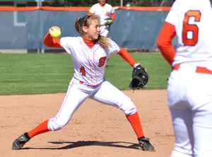 Morgan Nandin was Syracuse's shortstop for four years, and always had aspirations to be a college coach. She is now on SU's staff as a student coach, and her brother Matt joined as an assistant to create a family pairing that is brining the entire program closer together. 