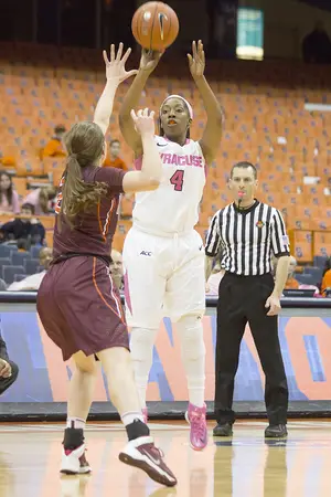 La'Shay Taft will likely see more playing time when Syracuse faces Miami at 7 p.m. in the Carrier Dome on Thursday. 