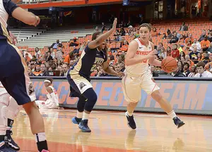 Brianna Butler and the Syracuse offense have done a good job protecting the ball as of late, and will need to continue that to be successful in the ACC tournament. 