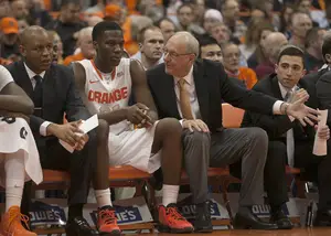 Tyler Roberson played 23 minutes and shot 1-of-4 from the field. Jim Boeheim criticized him after the game. 