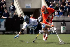 Syracuse flustered the Johns Hopkins defense for chunks of the game, including in the final minutes when the Orange staved off a potential JHU run.