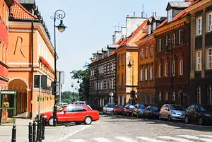 Cars line a street in Krakow, Poland. The city is one of the destinations that students enrolled in the SU Abroad Wroclaw program will visit during their fall semester. Other travel destinations in the program include Berlin, Prague and Dresden. 