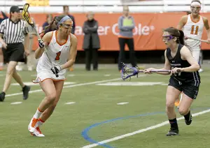 Alyssa Murray (1) and Kayla Treanor have been the Orange's top scoring options, but the rest of SU's offense needs to be ready to answer the call if Virginia shuts down Murray and Treanor on Friday in the NCAA semifinals. 