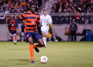 Skylar Thomas received a red card and an automatic ejection Saturday night, which led to Notre Dame scoring the only goal it would need to beat Syracuse.