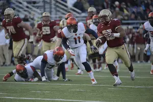 Tyler Rouse scored the final touchdown on Saturday to put BC up 28-7, and put the final nail in SU's 3-9 season