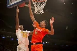 Syracuse freshman Chris McCullough turned in a mixed performance in the No. 23 Orange's 73-59 loss to California on Thursday night. 