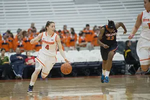 Maggie Morrison scored 12 points for Syracuse on 4-of-5 shooting on Sunday, the most she's had in a game this season. 