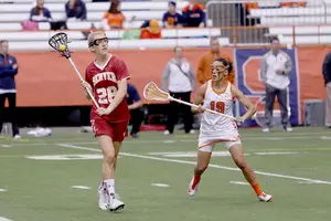 Taylor Poplawski's quickness and agility helped her weave through defenders. But playing attack was limiting the space in which she could use her speed.
