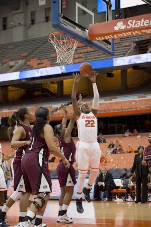 Taylor Ford and Syracuse will look to improve on the rebounding front when it takes on Miami, as the only sufficient rebounder in the starting lineup is center Briana Day.