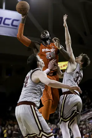Rakeem Christmas might not be the best long-term option when it comes to him or Jahlil Okafor. But in a one-game sample size, the senior center will prove he's the better option in the heavyweight matchup.