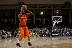 B.J. Johnson had 12 points in Syracuse's win over Boston College. He'll look to build off that, and his 34 minutes when Syracuse hosts Duke on Saturday. 