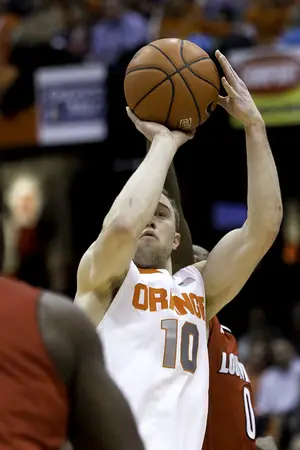Trevor Cooney lumbered through Wednesday's game, hitting just 1-of-10 from the field and totaling just three points. The Orange still prevailed over No. 12 Louisville, despite what Jim Boeheim called the worst game of Cooney’s career because of how good his looks were.