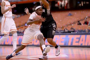 Alexis Peterson has become one of the ACC's best point guards, just a season removed from being the third option for the Orange. 