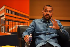 Grey's Anatomy actor Jesse Williams spoke at the Joyce Hergenhan Auditorium Sunday afternoon. Williams talked about his life and civil rights and answered questions from the audience.