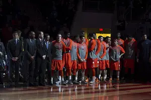 Syracuse, pictured here before playing Pittsburgh on Feb. 7, announced a self-imposed postseason ban three days prior. But that ban, the NCAA said, had little if any influence on the final infractions decision.