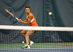 Rhiann Newborn has been part of a Syracuse team that has struggled to win the doubles point. It's a problem that's hurt the Orange in winning matches. 