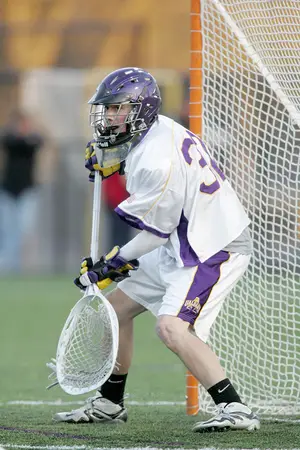 As a goalie, Brett Queener became known for his ability to leave the crease and push fast breaks. Now he's coaching at Albany, where he played in college.