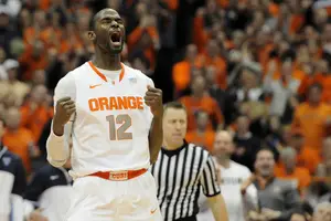 Baye Moussa Keita will anchor Boeheim's Army inside when it takes on 20th & Olney Sunday at 4:15 p.m.