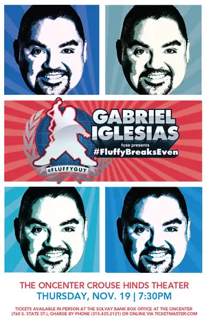 Standup comedian Iglesias, who is well known from his two comedy specials, “Hot & Fluffy” and “I’m not fat…I’m fluffy,” will return to Syracuse this fall.