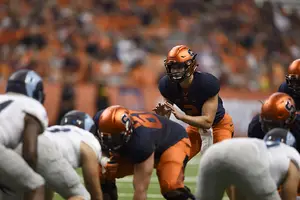 Eric Dungey has replaced injured fifth-year senior Terrel Hunt under center. The true freshman now takes the keys to an SU offense that struggled last season.