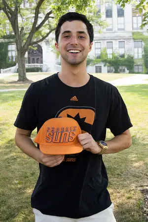 On his podcast Suns Talk Radio, Zach Parnes has featured notable guests like ESPN business reporter Darren Rovell.