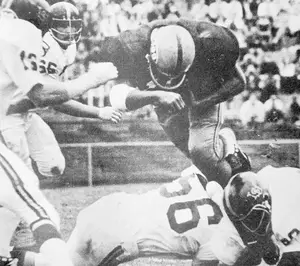 Greg Allen, a member of the Syracuse 8, played for the Syracuse University football team in the 1970s. Citing racial discrimination, Allen and other members of the Syracuse 8 boycotted spring football practice in 1970.
