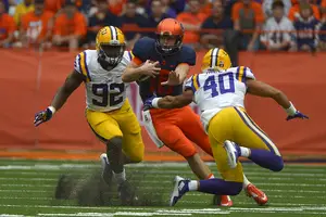 Sophomore walk-on quarterback Zack Mahoney threw three touchdowns against LSU, but the Orange came up short on Saturday.